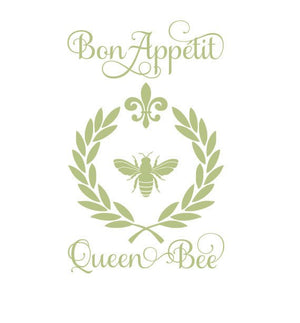 French by Design Vinyl Wall Decals | Laurel Wreath | Bon Appetit | Queen Bee | Italian Life is Beautiful Quote