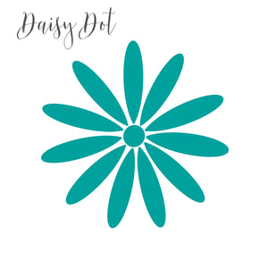 Daisy Flower with dots Wall Decals Nursery Decal