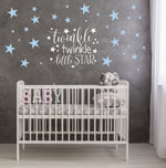 Twinkle Twinkle Little Star Nursery Decor Wall Decals