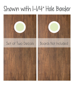 Cornhole Decals | Accent Hole Borders for Wedding Cornhole Board Game Set