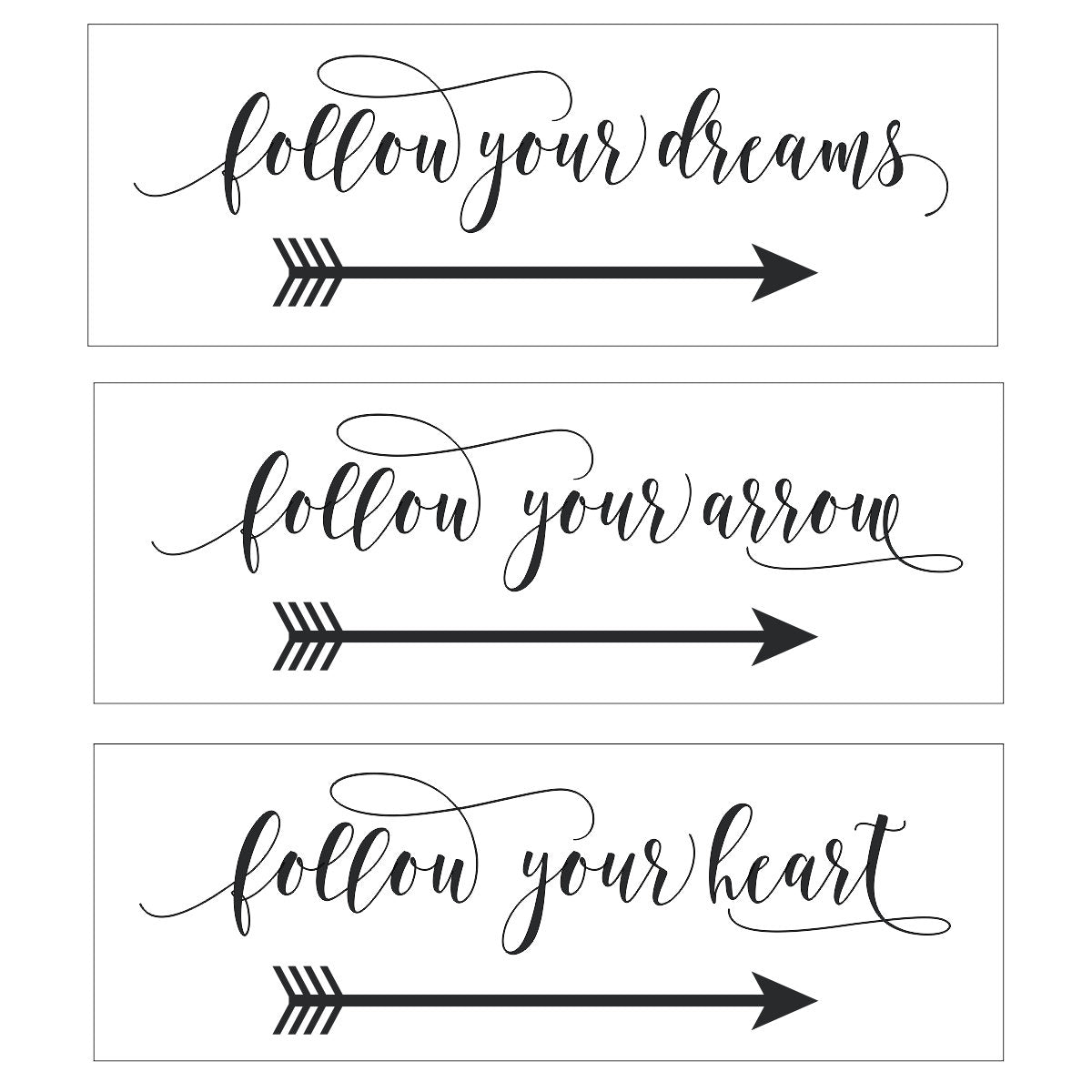 follow your arrow decal | follow your heart wall decor | follow your dreams wall art | Gold Office Decor | Gold Nursery Wall Decor