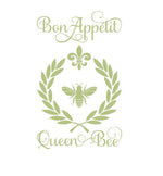 French by Design Vinyl Wall Decals | Laurel Wreath | Bon Appetit | Queen Bee | Italian Life is Beautiful Quote