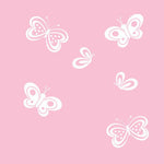 Butterfly Wall Decals Set of Six | Baby Girl Nursery | Girls Bedroom Decor