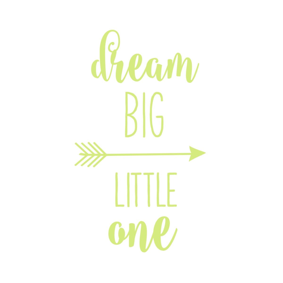 Dream Big Little One Wall Decal | Nursery Decor