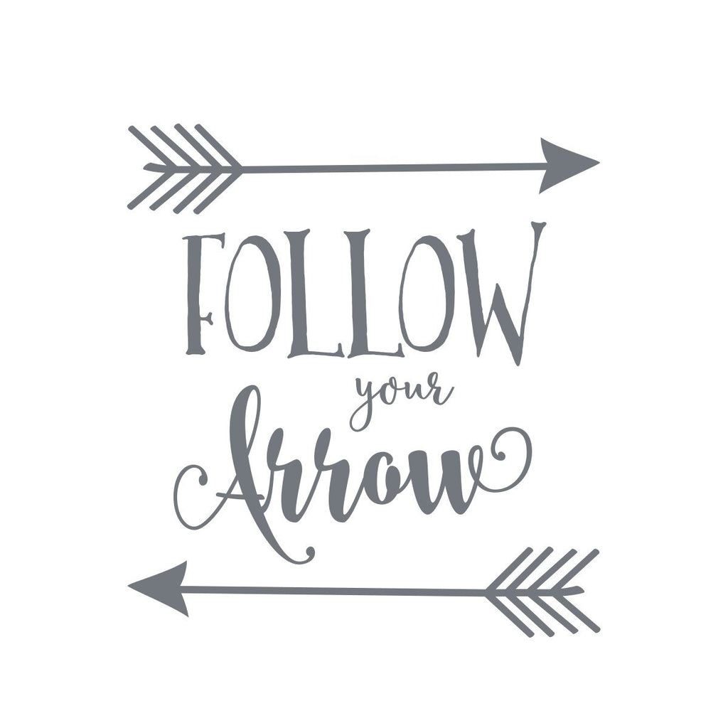 Follow Your Arrow DECAL | Gold Nursery Decor | Rustic Nursery Decor | Follow Your Heart | Follow Your Dream